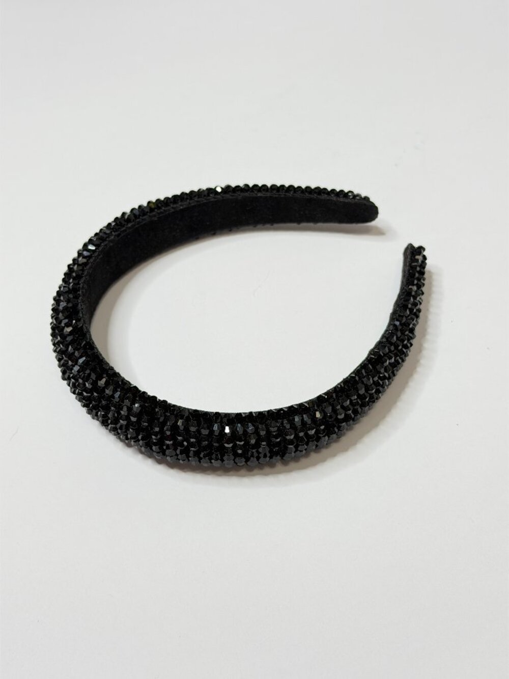 Black Beaded Embellished Headband